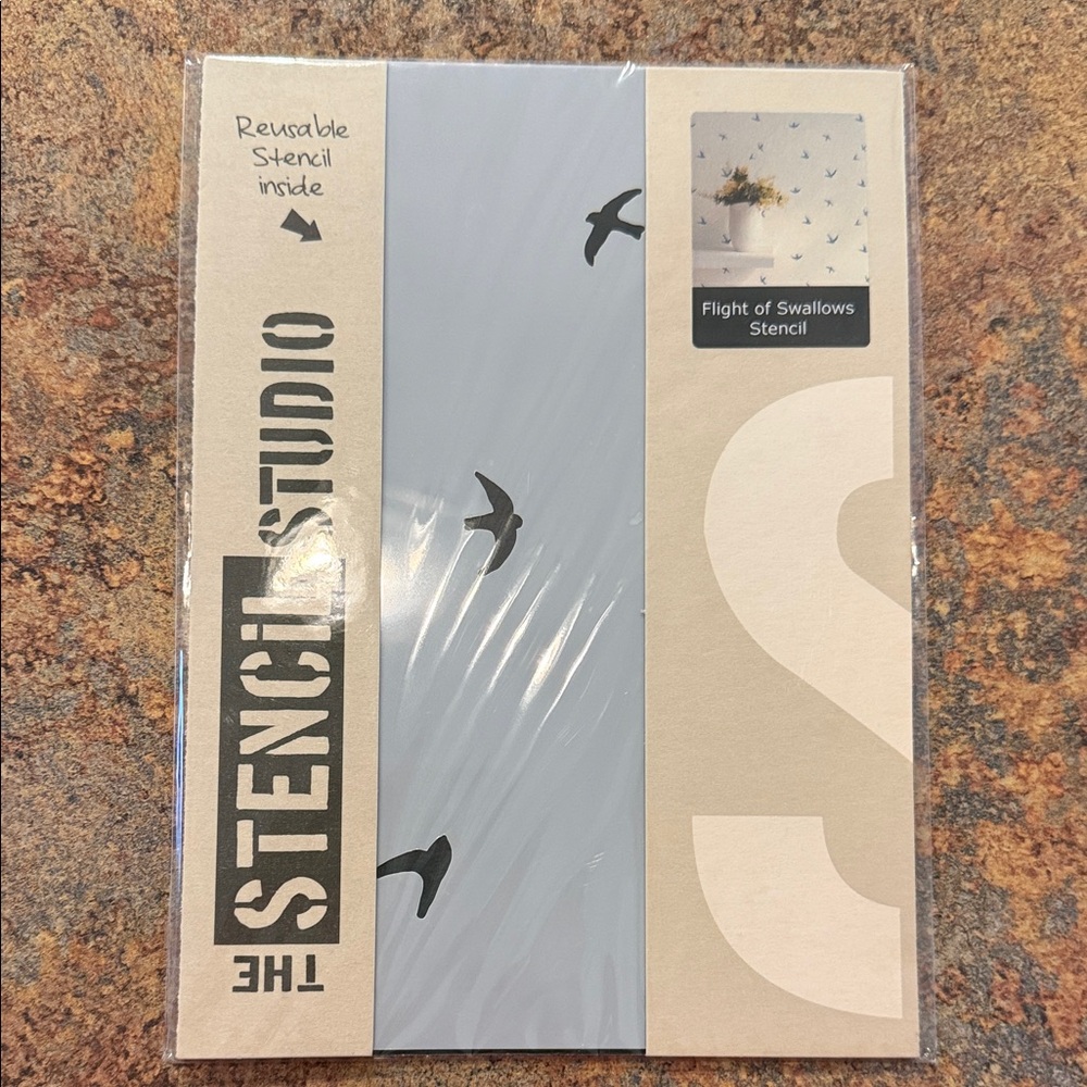 Flight of Swallows Stencil